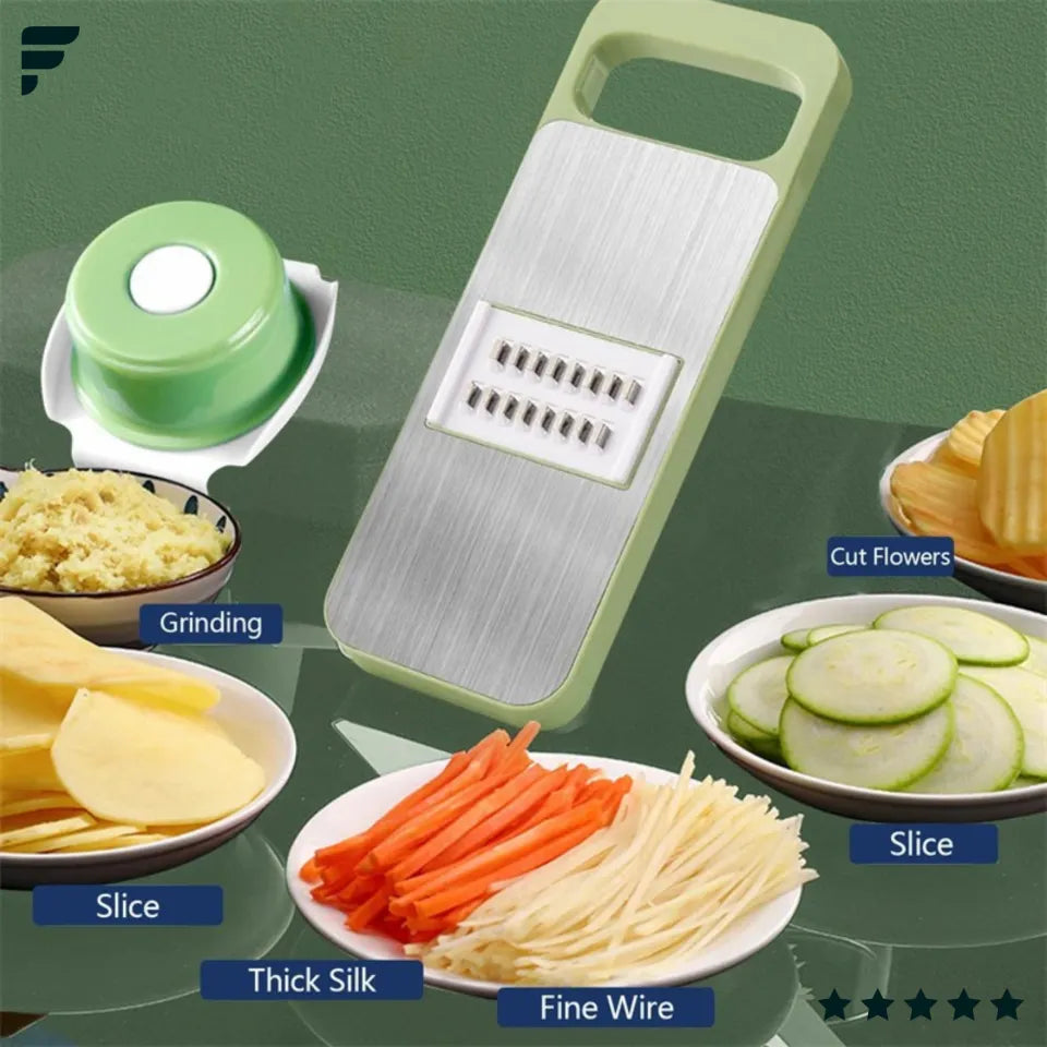 5-in-1 Multifunctional High-Quality Vegetable & Fruit Slicer With Five Changeable