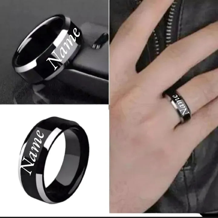 Quality Stainless Steel Ring with Name