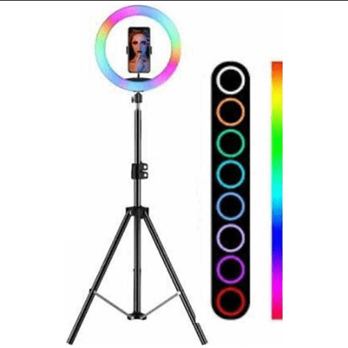 26cm Ring Light With Mobile Holder With 7Feet Tripod Stand