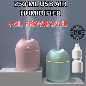 Air Humidifier - 220ml Mini Diffuser for Air Freshener with free 5ml Frigrance