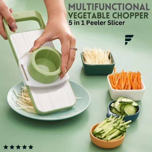 5-in-1 Multifunctional High-Quality Vegetable & Fruit Slicer With Five Changeable