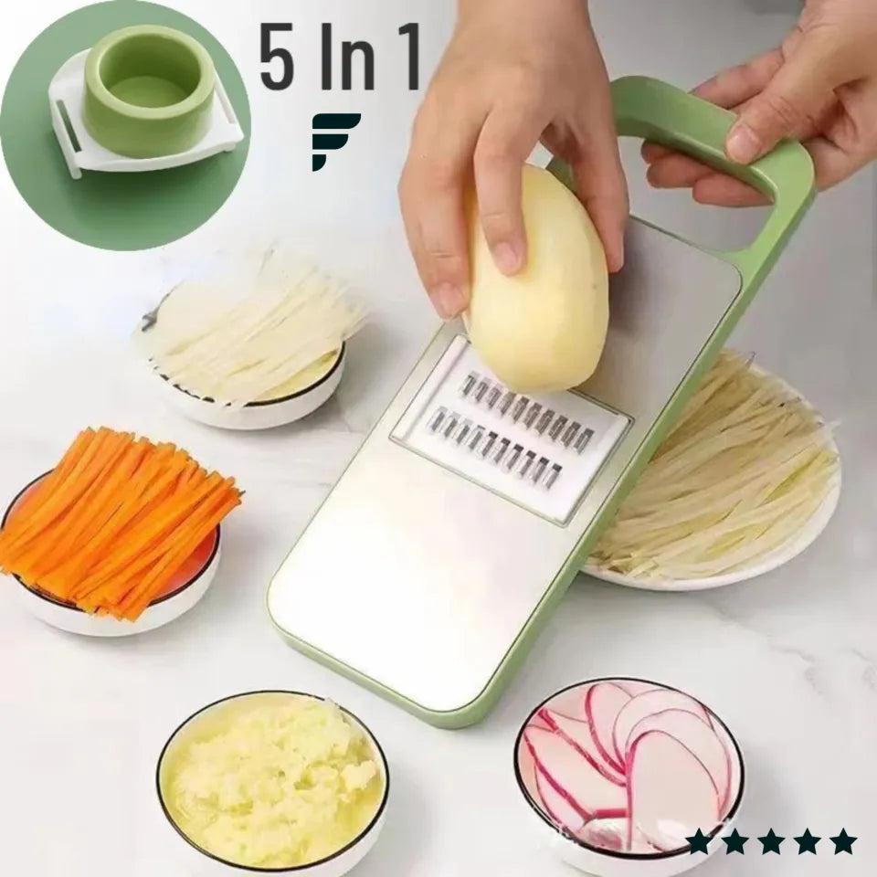 5-in-1 Multifunctional High-Quality Vegetable & Fruit Slicer With Five Changeable